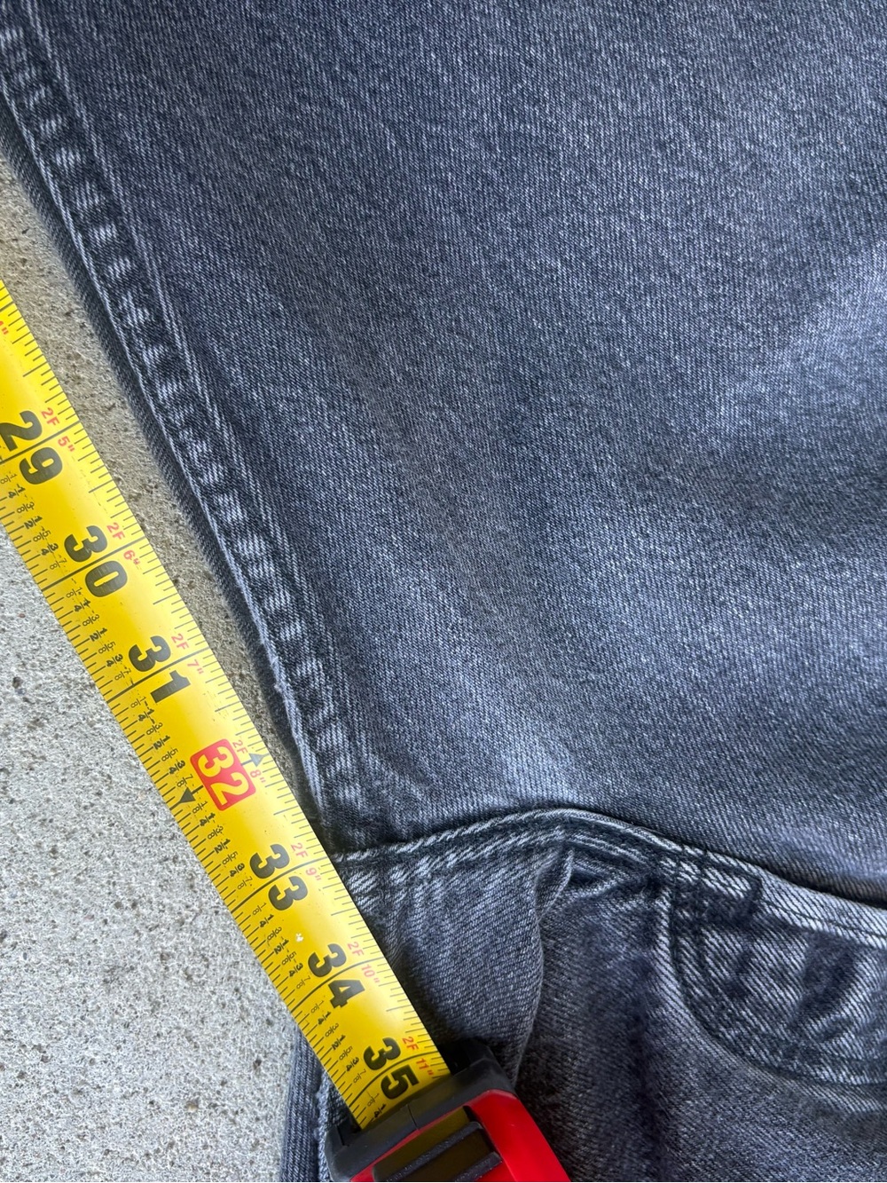Vintage 90s 1995 Levi’s 501 xx Faded Black Charcoal Jeans 36x33 - Picture 10 of 10